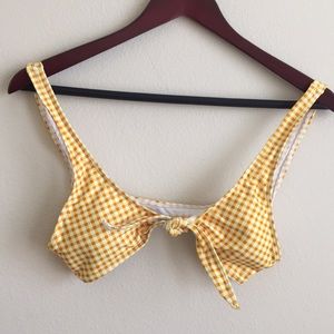 Yellow plaid bikini top & bottom! 💛🤩